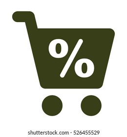 Shopping Icon, flat design style