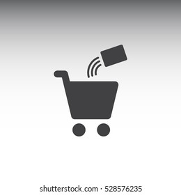 Shopping Icon, flat design style
