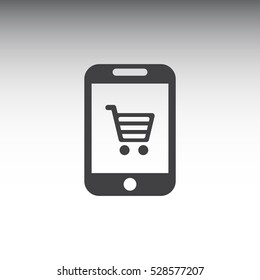 Shopping Icon, flat design style