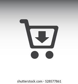 Shopping Icon, flat design style