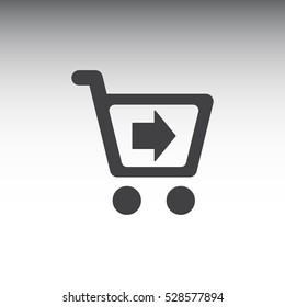 Shopping Icon, flat design style