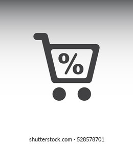 Shopping Icon, flat design style