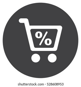 Shopping Icon, flat design style