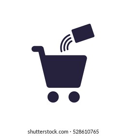 Shopping Icon, flat design style