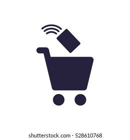 Shopping Icon, flat design style