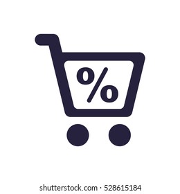 Shopping Icon, flat design style