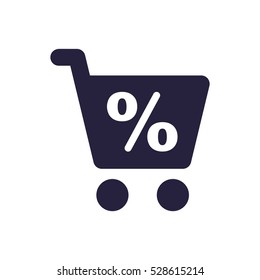 Shopping Icon, flat design style
