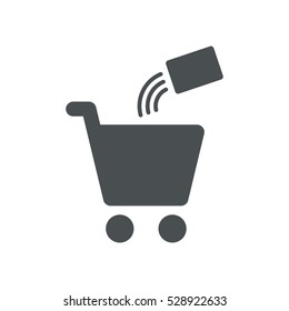 Shopping Icon, flat design style