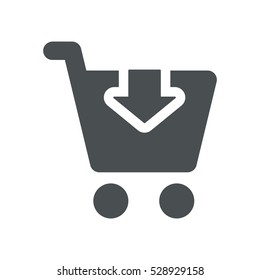 Shopping Icon, flat design style