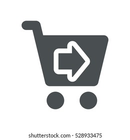 Shopping Icon, flat design style