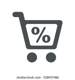 Shopping Icon, flat design style