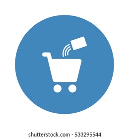 Shopping Icon, flat design style