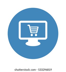 Shopping Icon, flat design style