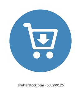 Shopping Icon, flat design style