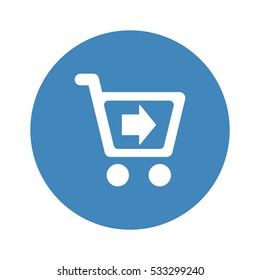 Shopping Icon, flat design style
