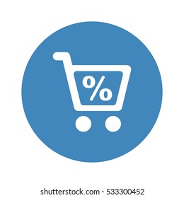 Shopping Icon, flat design style