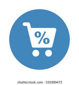 Shopping Icon, flat design style