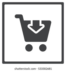 Shopping Icon, flat design style