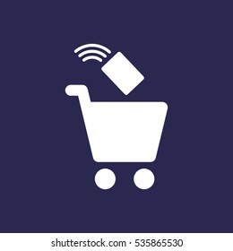 Shopping Icon, flat design style