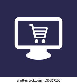 Shopping Icon, flat design style