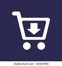 Shopping Icon, flat design style