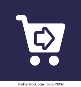 Shopping Icon, flat design style