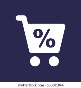 Shopping Icon, flat design style
