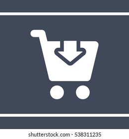 Shopping Icon, flat design style