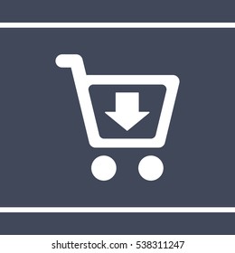 Shopping Icon, flat design style