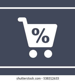 Shopping Icon, flat design style