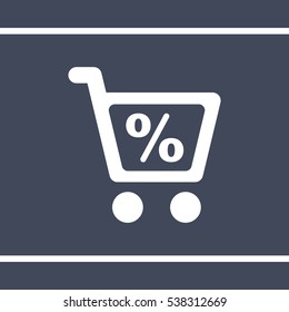Shopping Icon, flat design style