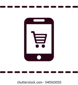 Shopping Icon, flat design style