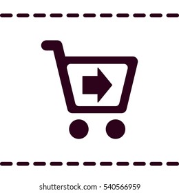 Shopping Icon, flat design style