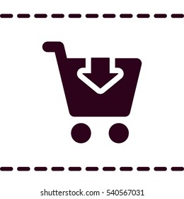 Shopping Icon, flat design style