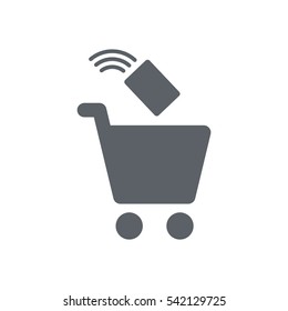 Shopping Icon, flat design style