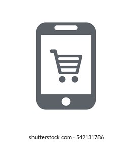 Shopping Icon, flat design style