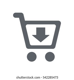 Shopping Icon, flat design style