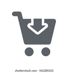 Shopping Icon, flat design style