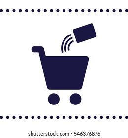 Shopping Icon, flat design style