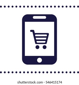 Shopping Icon, flat design style