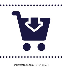 Shopping Icon, flat design style