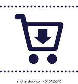 Shopping Icon, flat design style