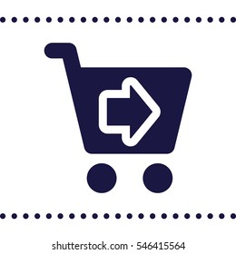 Shopping Icon, flat design style