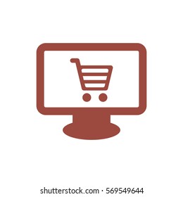 Shopping Icon, flat design style