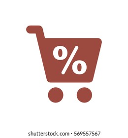 Shopping Icon, flat design style