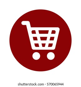 Shopping Icon, flat design style