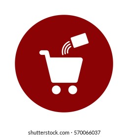 Shopping Icon, flat design style
