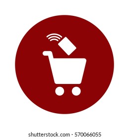 Shopping Icon, flat design style