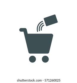 Shopping Icon, flat design style