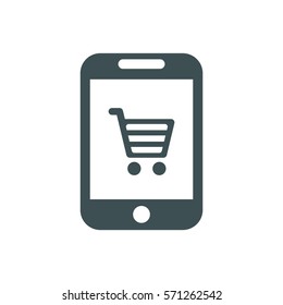 Shopping Icon, flat design style